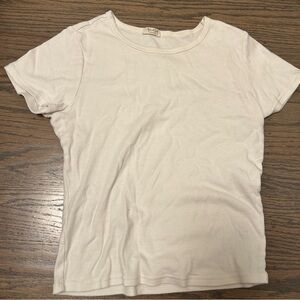 John Galt white basic tee